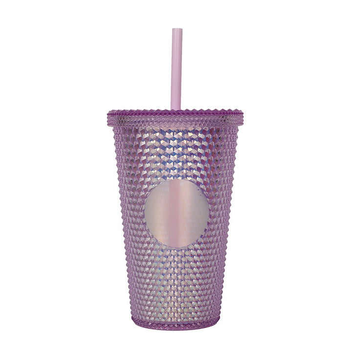 Unisex plastic drinking cup with textured design Kalsten