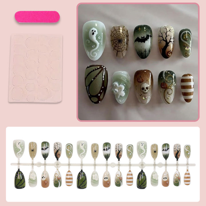 Halloween Artificial Nail Set with Creepy Designs Kalsten
