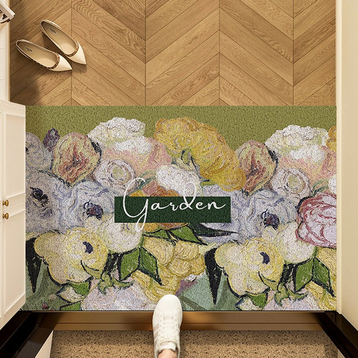 Artistic Sunflower Door Mat