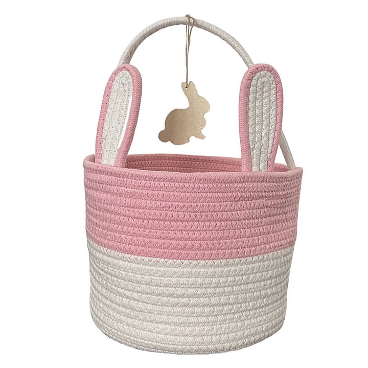 Women Decorative Basket with Bunny Ear Accent Kalsten