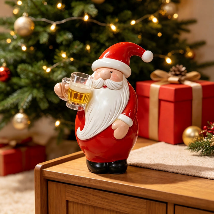 Decorative Santa Claus figure with beer mug Kalsten