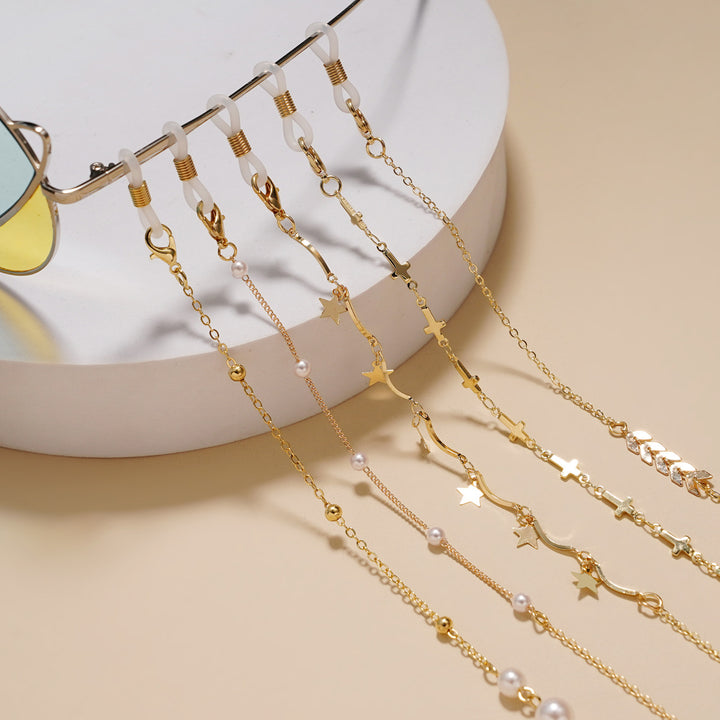 Fashionable Star-Embellished Eyewear Chain Kalsten