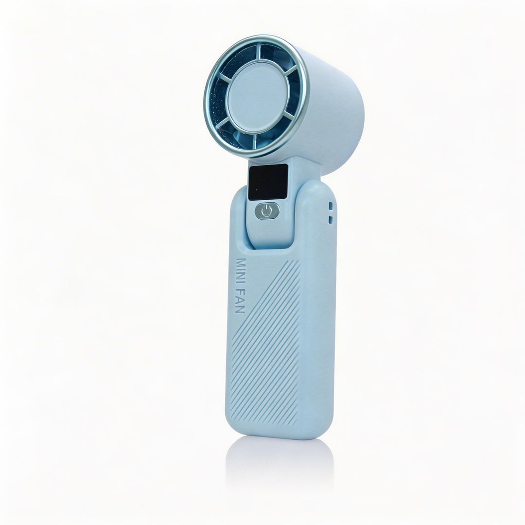 Women's Portable Mini Handheld Fan with USB Charging Function and Digital Display Kalsten