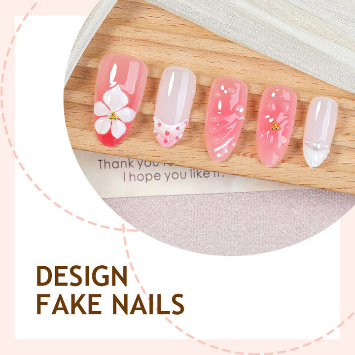 Creative nail art set with floral details Kalsten