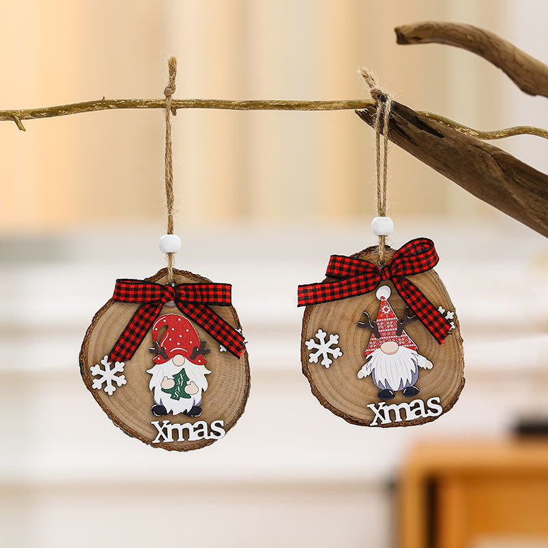 Wooden Holiday Gnome Ornament Kalsten