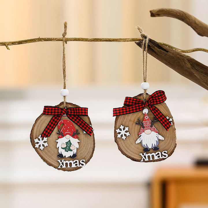 Wooden Holiday Gnome Ornament Kalsten