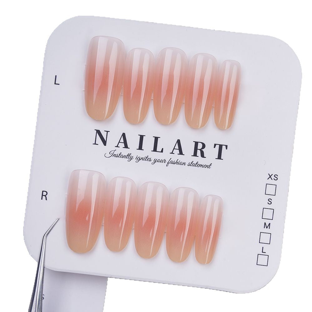 Artificial Nails in Elegant Ombre Look Kalsten