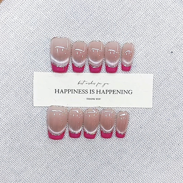 Glamorous Ombre Effect Press-On Nail Set Kalsten