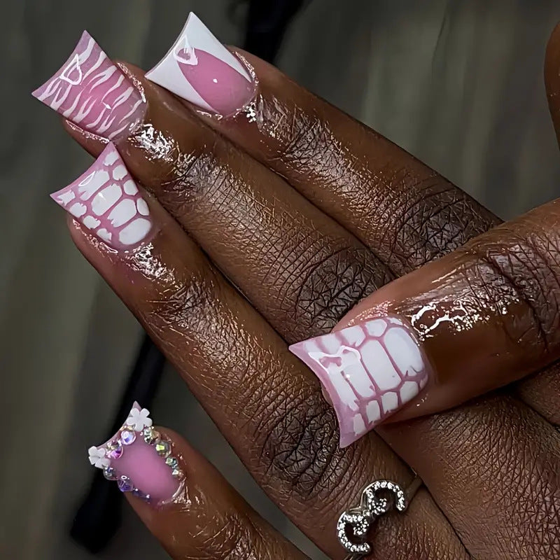 Artistic Glossy Press-On Nail Extensions Kalsten