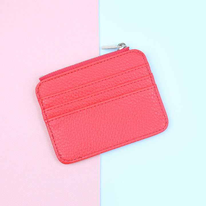 Leather Zippered Card Holder