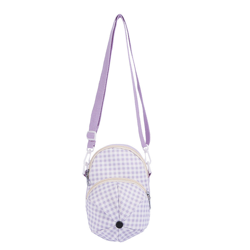 Stylish Gingham Crossbody Bag