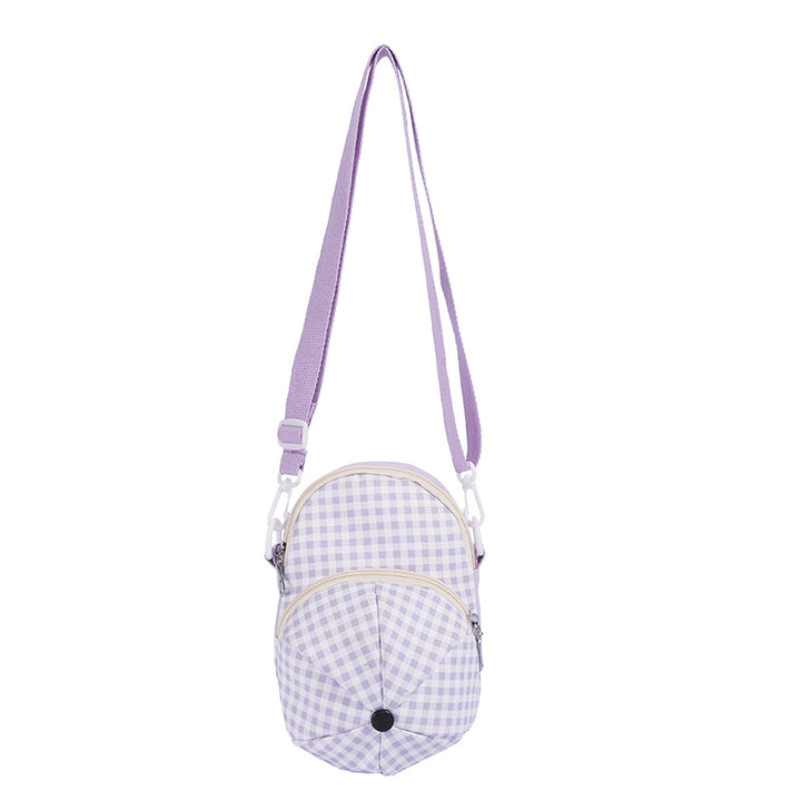 Stylish Gingham Crossbody Bag