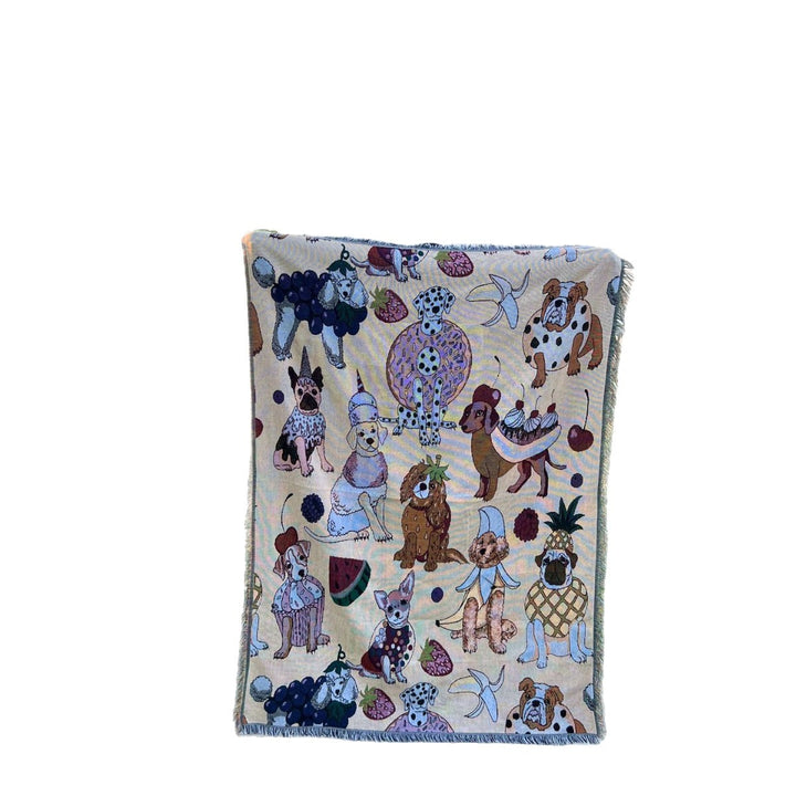 Decorative Pet-Themed Throw Blanket