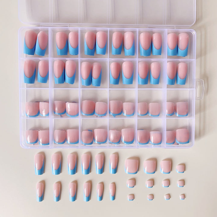 Artificial nail set with elegant gradient and high-gloss surface Kalsten
