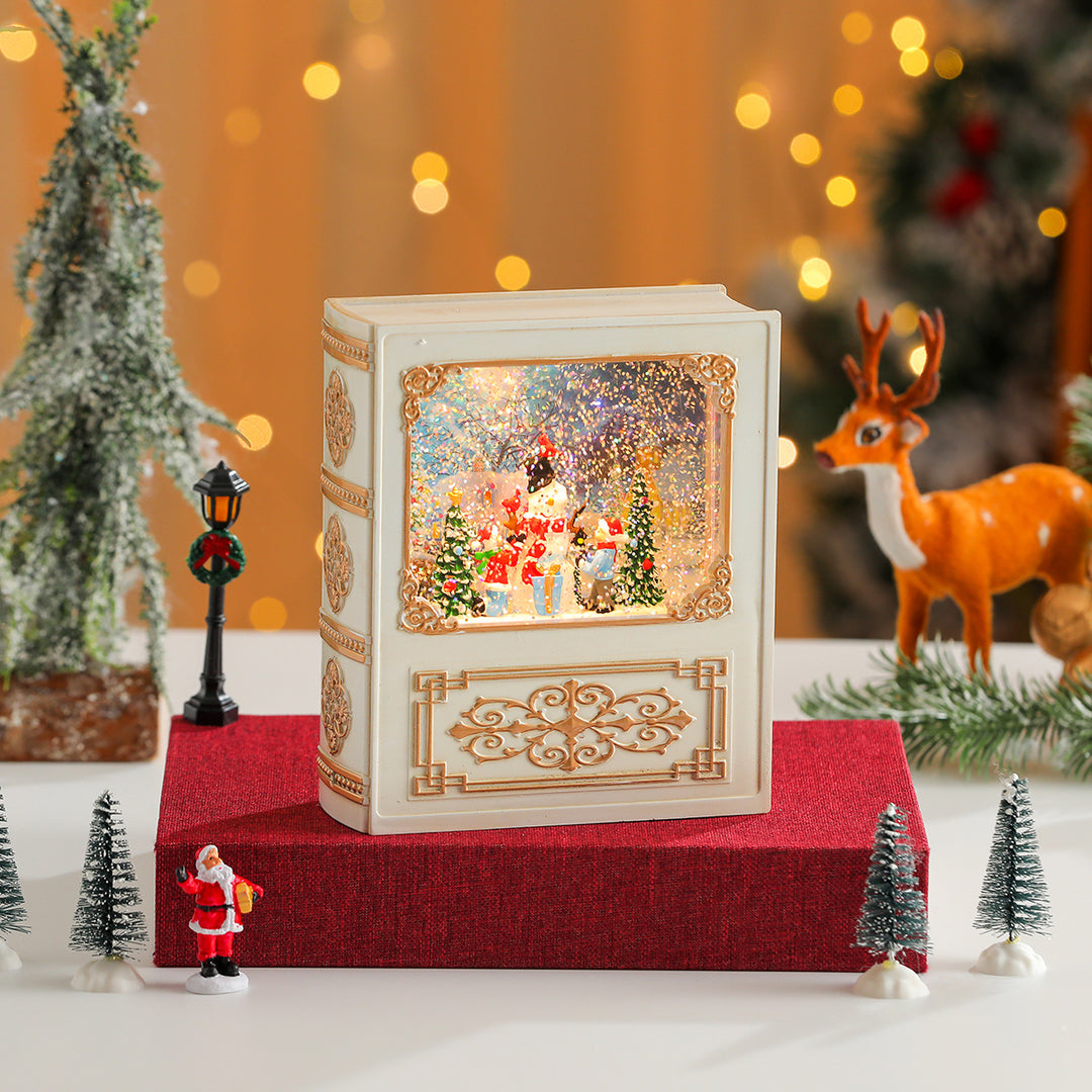 Musical Snow Globe Book Decoration Kalsten