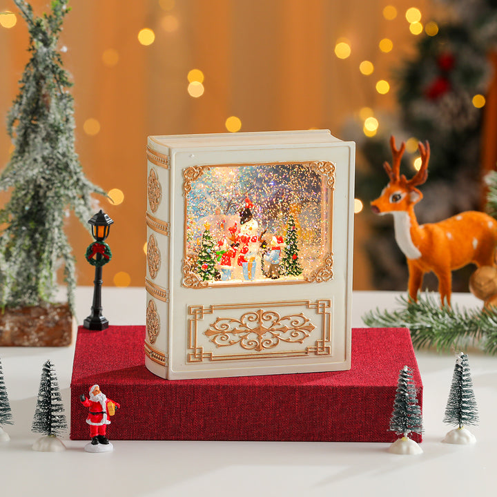 Musical Snow Globe Book Decoration Kalsten