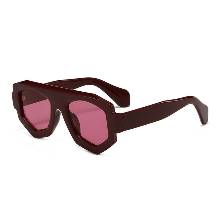 Bold Geometric Shield Sunglasses Kalsten