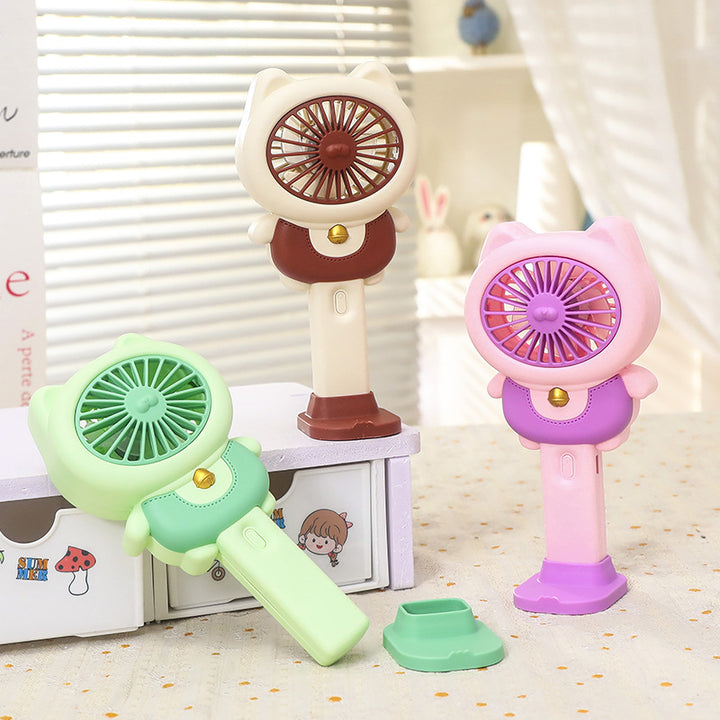 Ladies handheld fan in playful animal design Kalsten