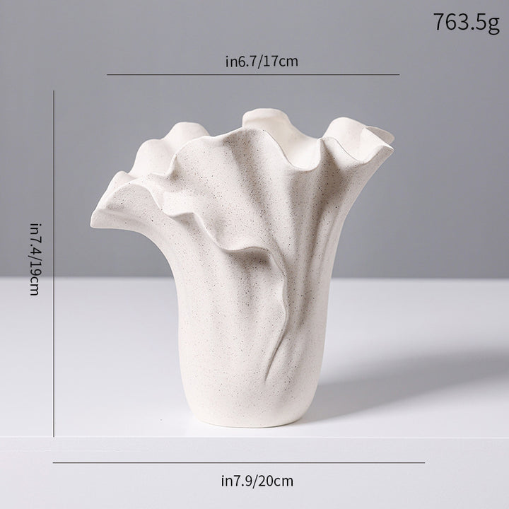 Artistic Ceramic Wave Vase