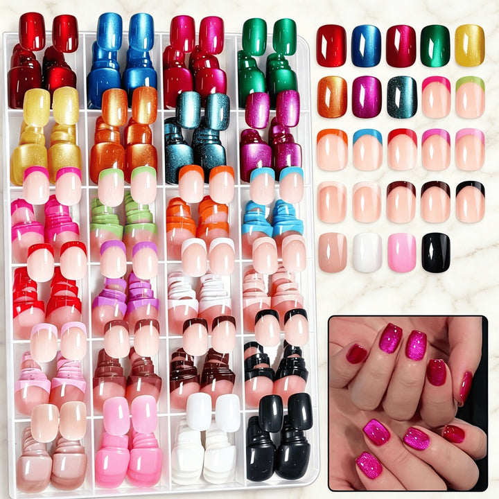 Multi-Style Press-On Nail Art Set Kalsten