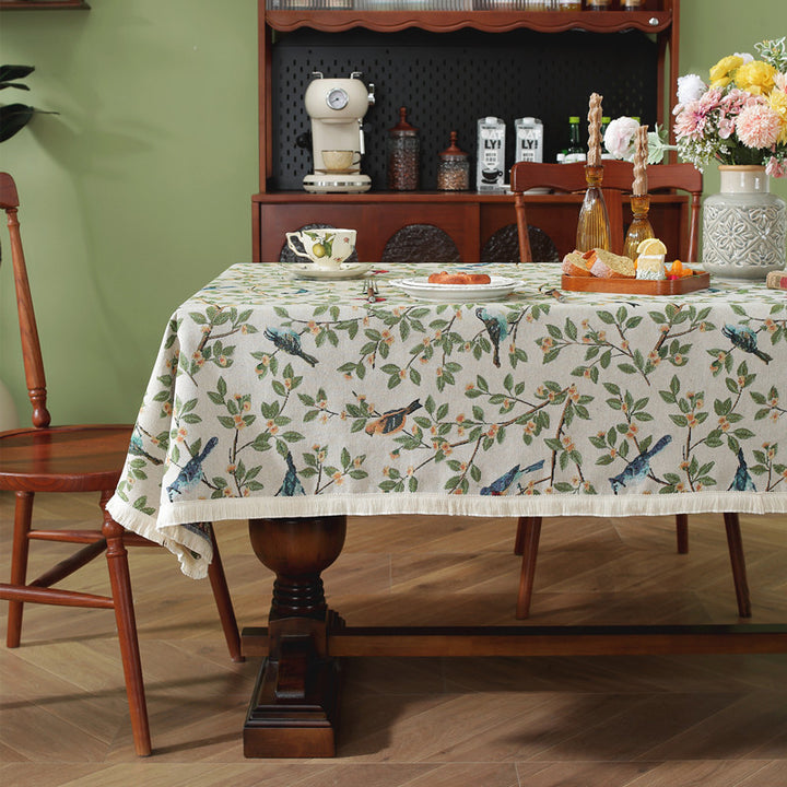 Botanical Print Table Cover