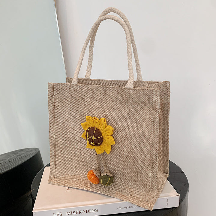 Decorative Floral Accent Handbag