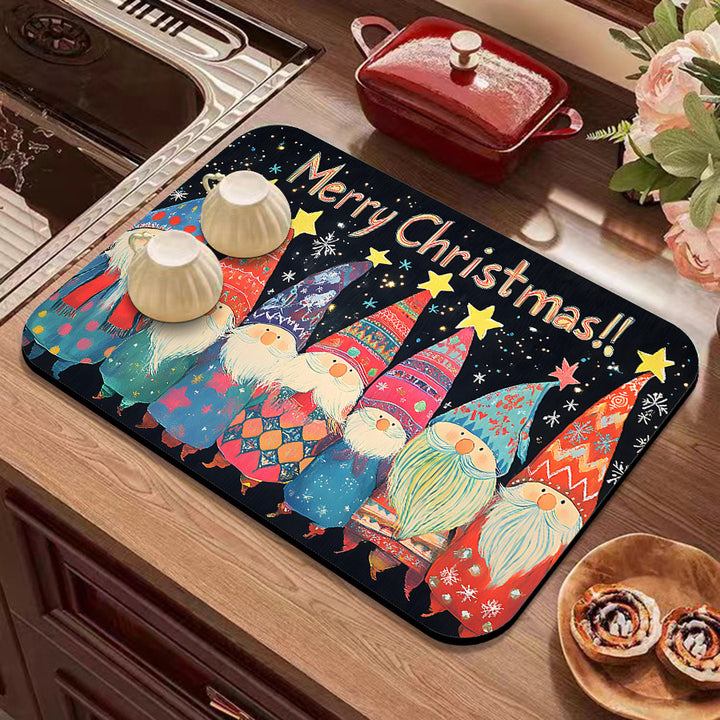 Holiday-Themed Kitchen Mat