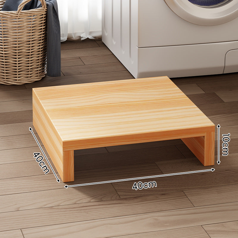 Low-Profile Solid Wood Appliance Platform Riser