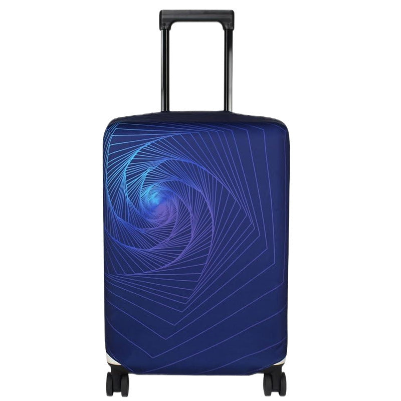 Women Hard Shell Suitcase with Trendy Surf and Palm Design Kalsten