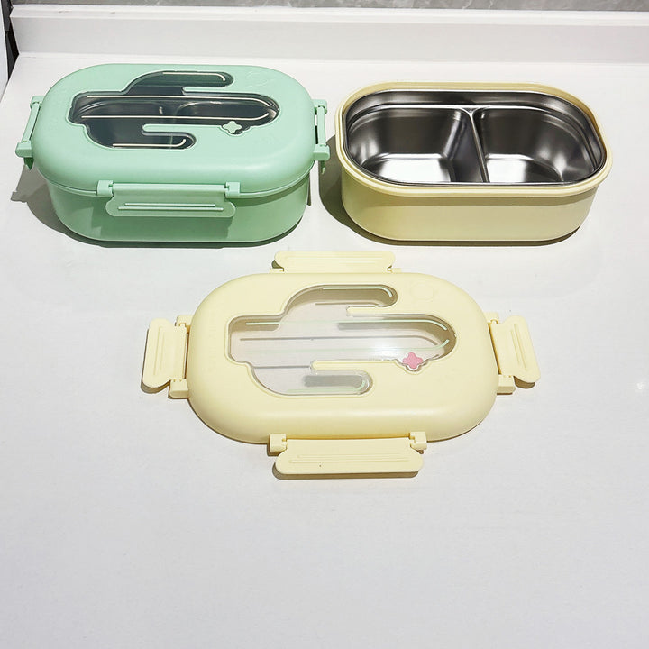 Cute Cactus-Themed Snack Storage Container