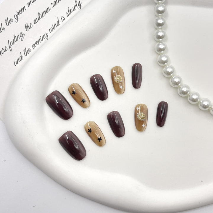 Celestial Themed Press-On Nail Set