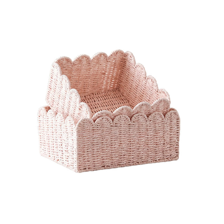 Modern storage basket with wavy edge Kalsten