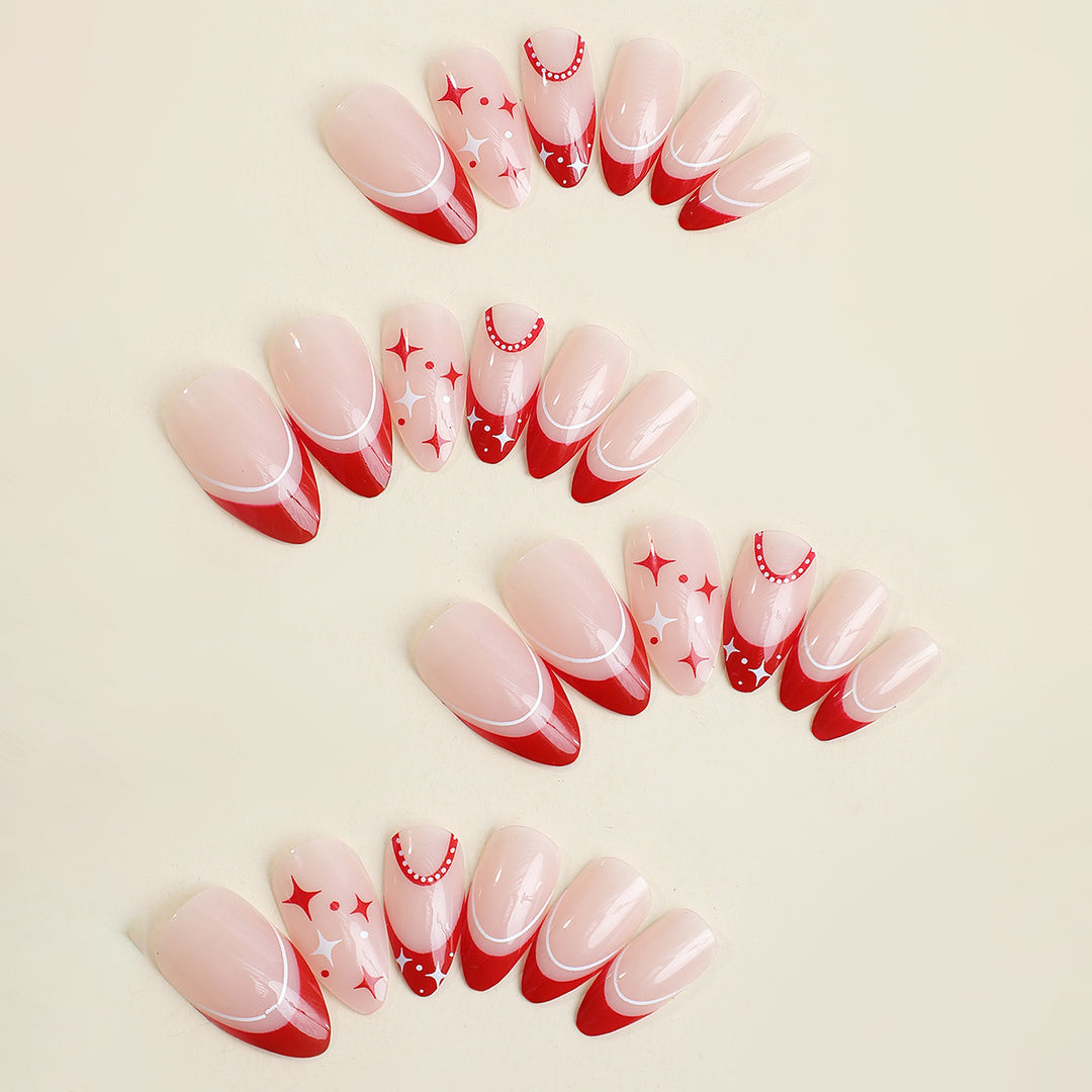 Creative nail art set with glamorous accents and varying designs Kalsten