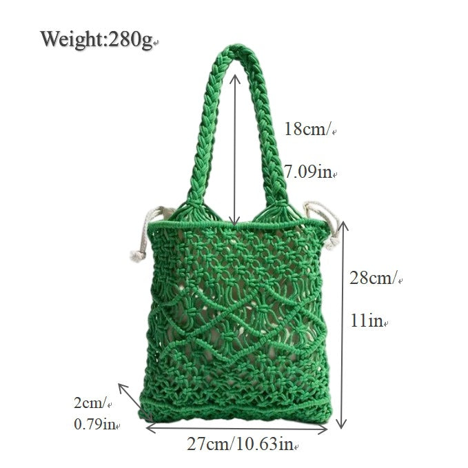 Hand-knotted macrame shopping bag Kalsten