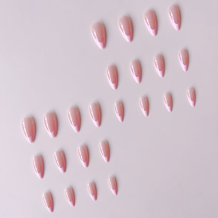 Luxury artificial nail tips with elegant French design Kalsten