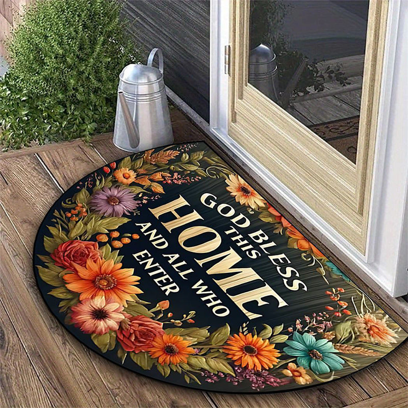 Sunflower-Themed Decorative Door Mat Kalsten