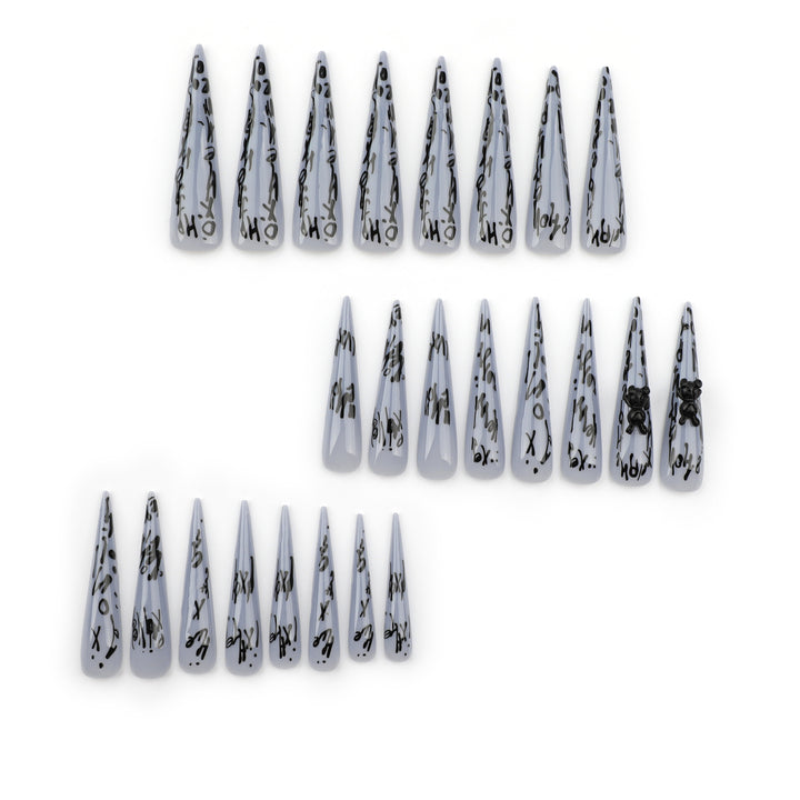 Glamorous long lace nails Kalsten