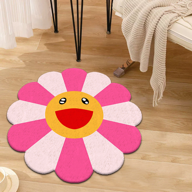 Educational Alphabet Round Rug
