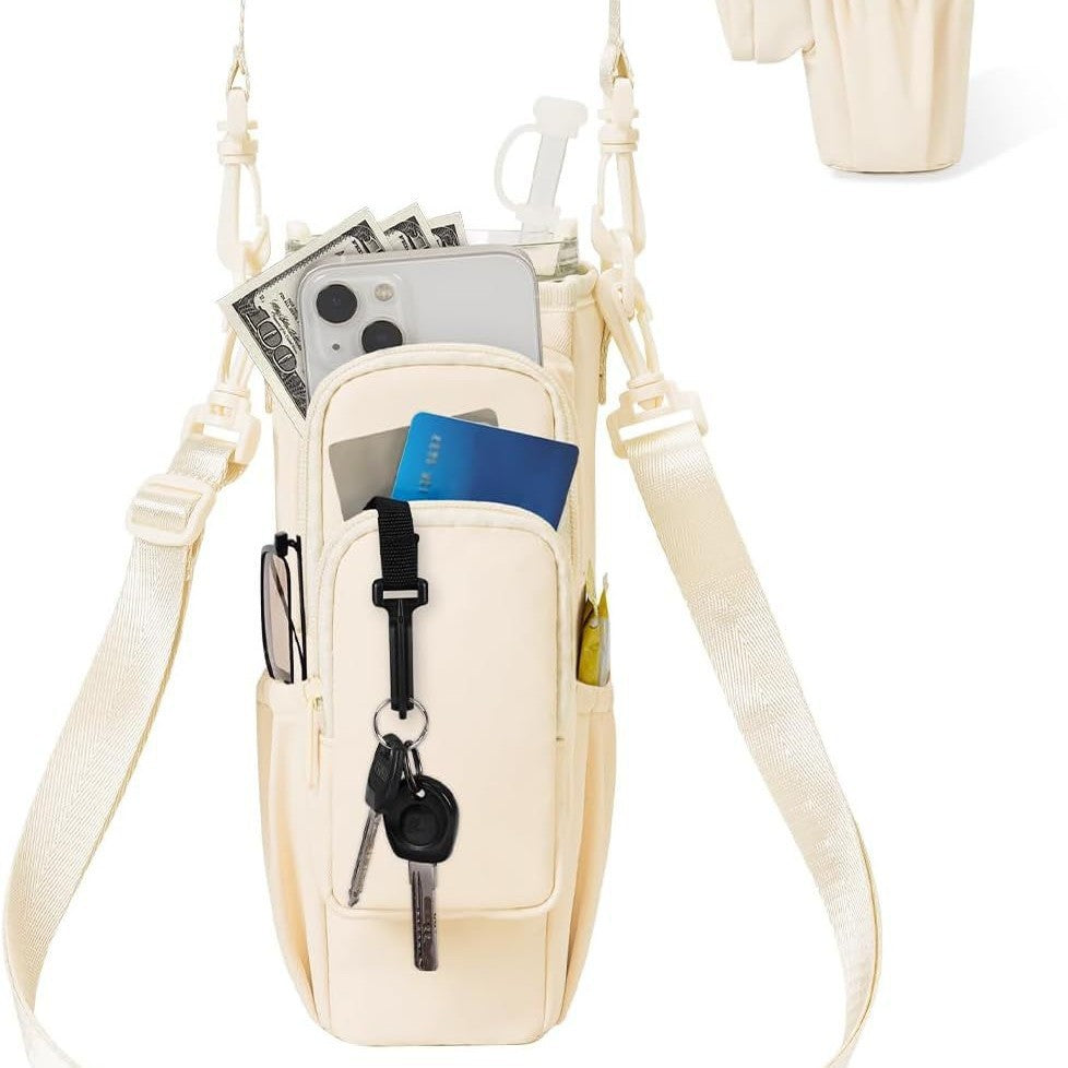 Practical crossbody bag with versatile compartments and a removable cup holder Kalsten