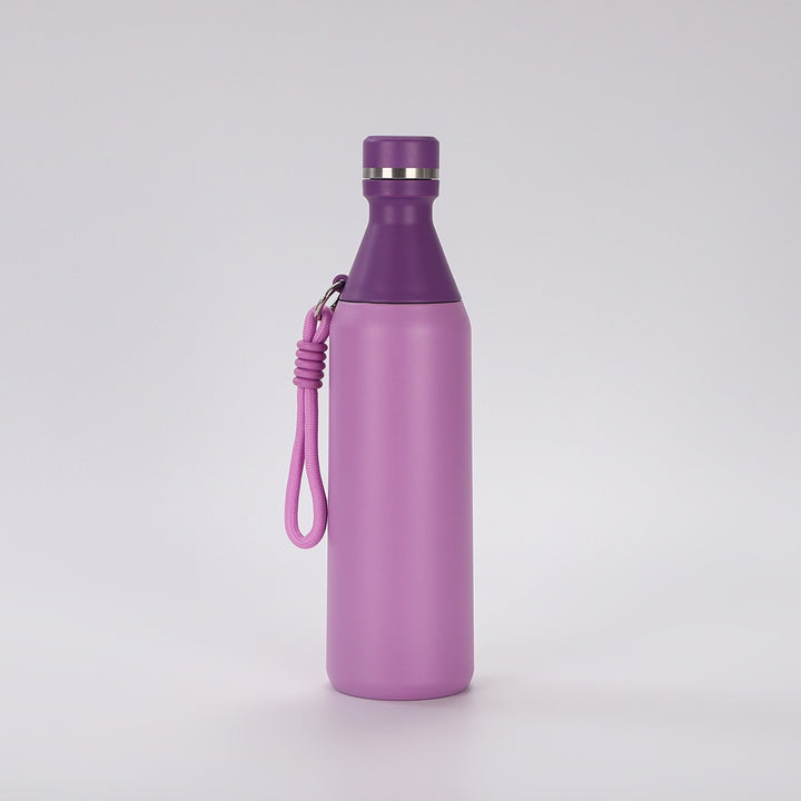 Ladies insulated drinking bottle with practical carrying strap Kalsten