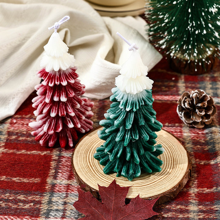Sculptural Pine Christmas Tree Decorative Soy Wax Candle