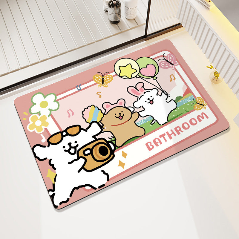 Modern Artistic Bath Mat Kalsten