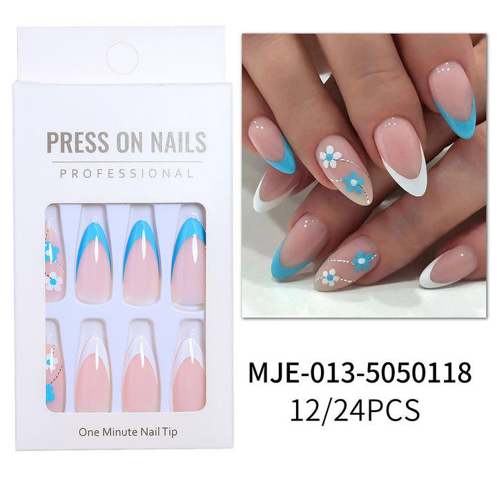 Artistic Heart-Accent Press-On Nail Set Kalsten