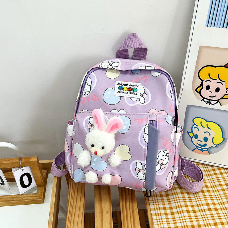 Cute Plush Bunny-Themed Mini Backpack Kalsten