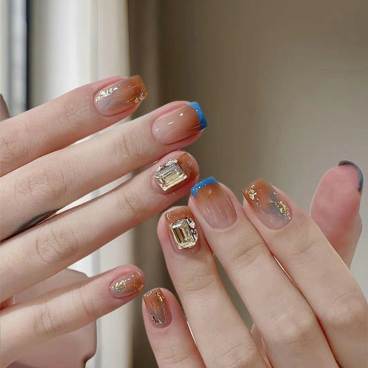 Artificial Glitter Nails with Glossy Finish Kalsten