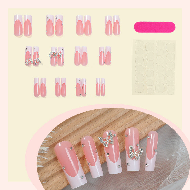 Decorative Press-On Nail Kit with Butterfly Accents kalsten