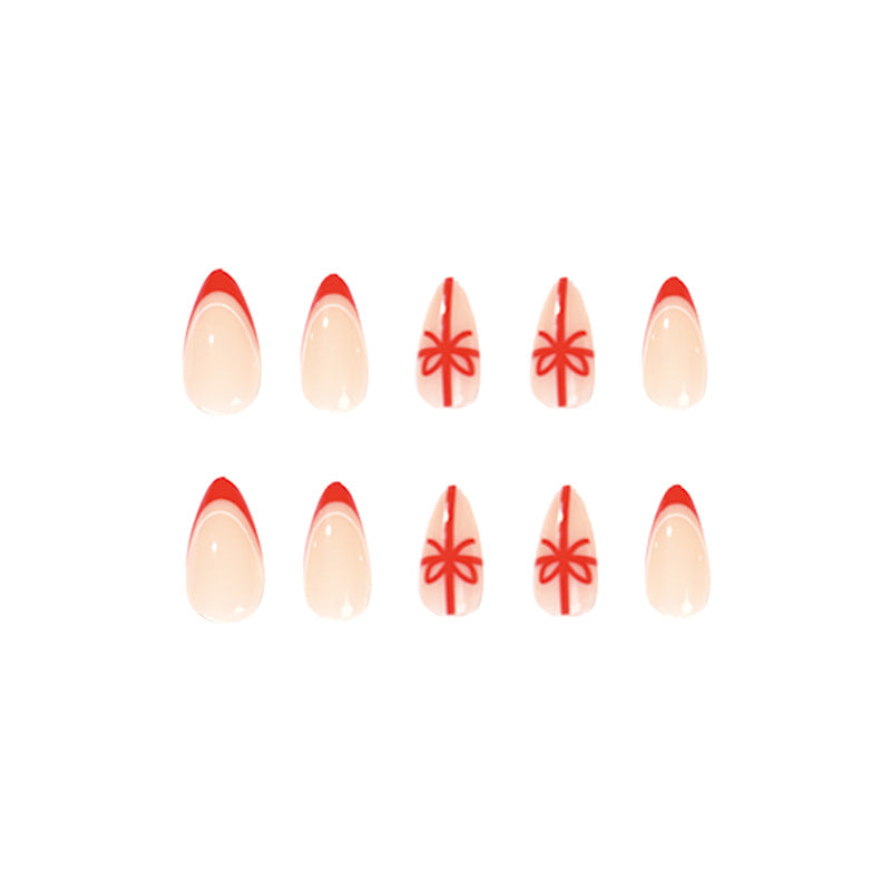 Elegant Nail Extensions with Christmas Design Kalsten