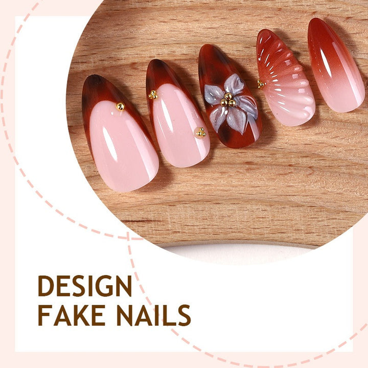 Artificial nail set with elegant accents Kalsten