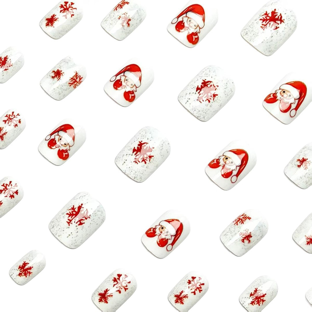 Artificial nails with festive Christmas design Kalsten