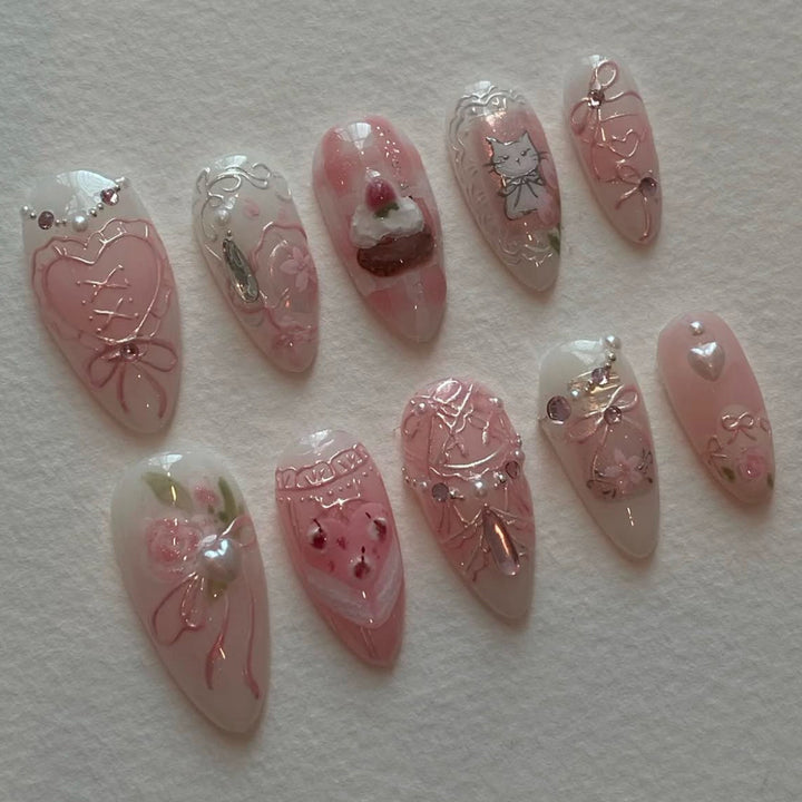 Decorative Press-On Nail Art Set Kalsten